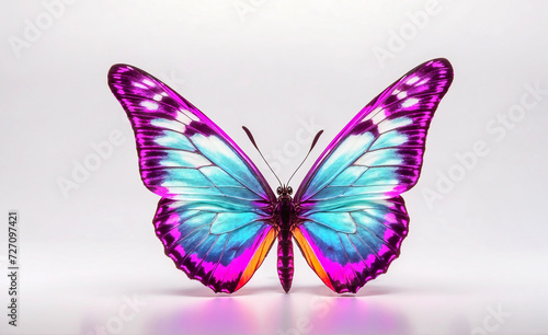 beautiful multi-colored butterfly. colorful illustration with butterfly © Olena