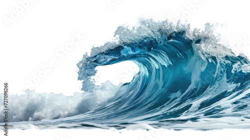 Ocean wave isolated on white background © cherezoff