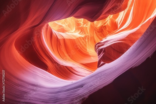 Magic Antelope Canyon in the Navajo Reservation, Arizona, United States. Generative AI