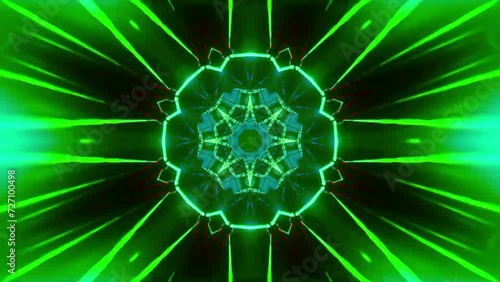 dj light vj loop kaleidoscope animation 3d abstract motion background