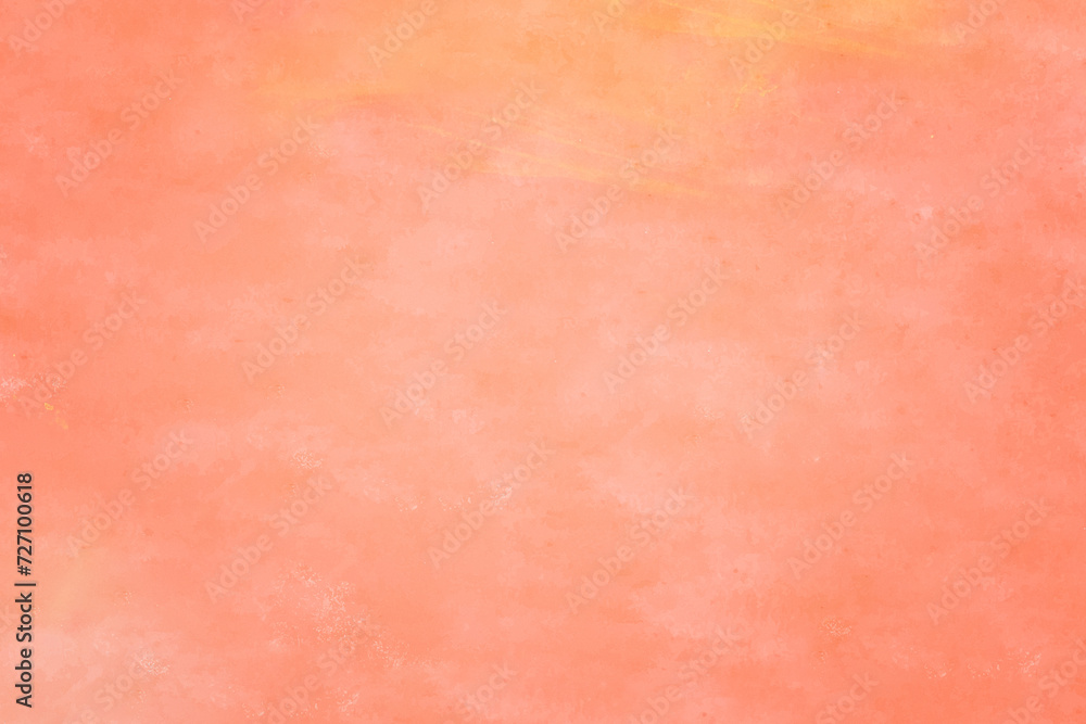 Yellow watercolor abstract background. Watercolor orange background. Abstract peach texture.