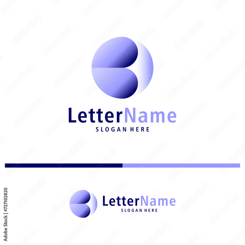 Modern letter B logo design vector. Creative B logo concepts template Modern letter B logo design vector. Creative B logo concepts template