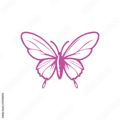Pink Butterfly Illustration © Syarifnr