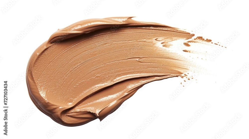 Sample of make up of liquid foundation or concealer of skin tone isolated on white background. Beauty product swatches Sample of make up of liquid foundation or concealer of skin tone isolated on white background. Beauty product swatches