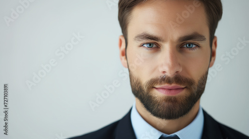 Confident close-up shot of a professional in a business environment