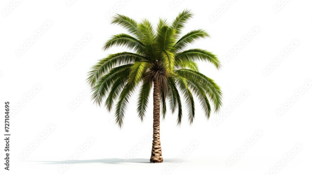 Obraz premium palm tree on white background