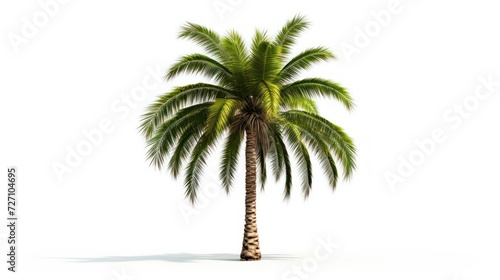 palm tree on white background