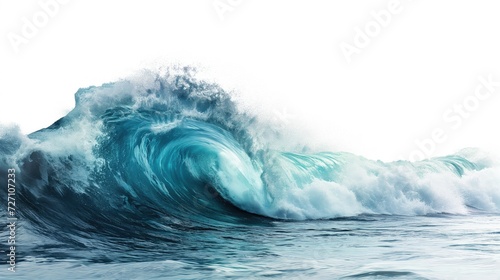 Ocean wave isolated on white background