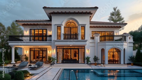 Cinematic, Architecture Photography, a luxury and classic modern beautiful house © Rehan Gallery