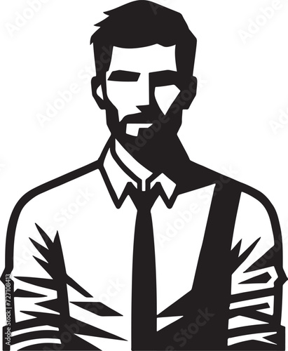 one bearded man