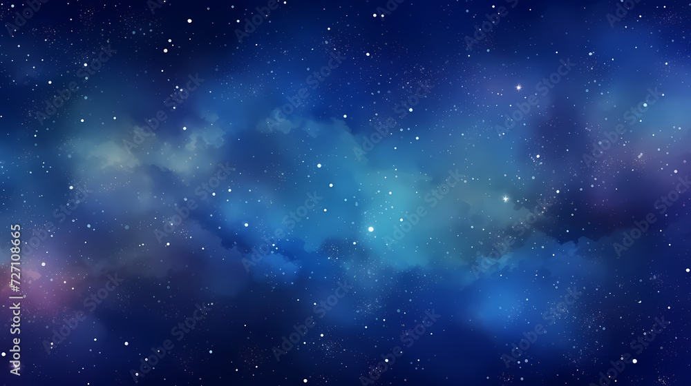 Mysterious star themed gradient background with countless twinkling stars