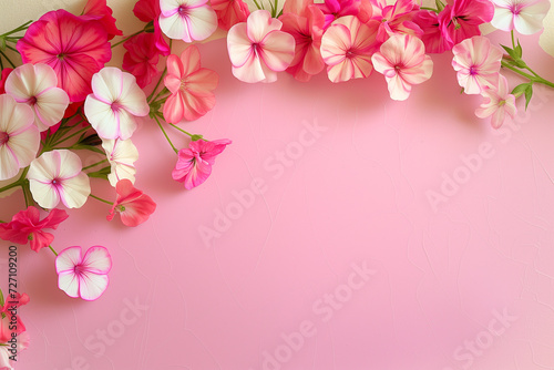 Captivating scene of beautiful flowers and copy space