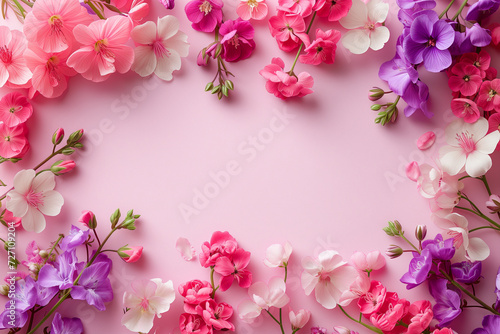 Captivating scene of beautiful flowers and copy space pastel tone © Jakraphong