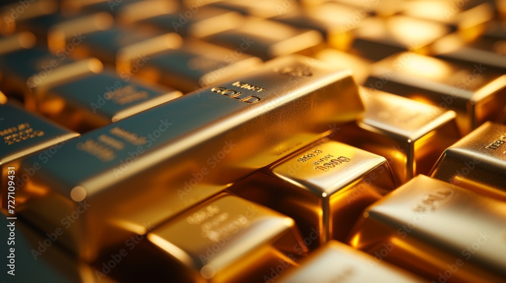 Precious shiny gold bars Precious shiny gold bars