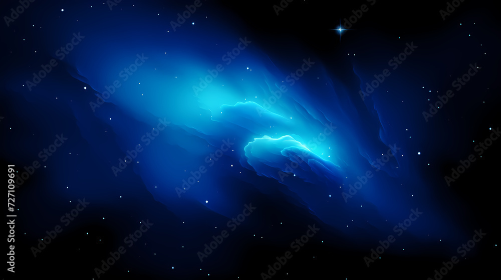 Fototapeta premium Mysterious star themed gradient background with countless twinkling stars
