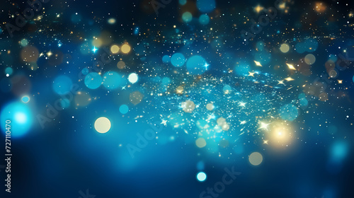Mysterious star themed gradient background with countless twinkling stars