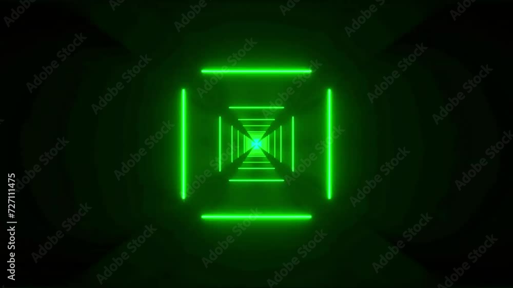 kaleidoscope neon tunnel VJ loop seamless background
