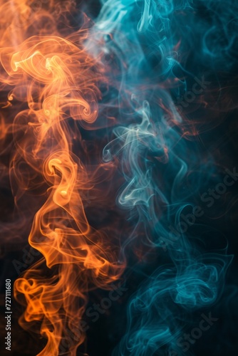 Dreamy Blur: Smoke and Color Fusion