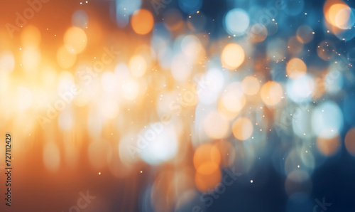 Festive abstract Christmas glitter texture, colorful bokeh particles and highlights on background © lin