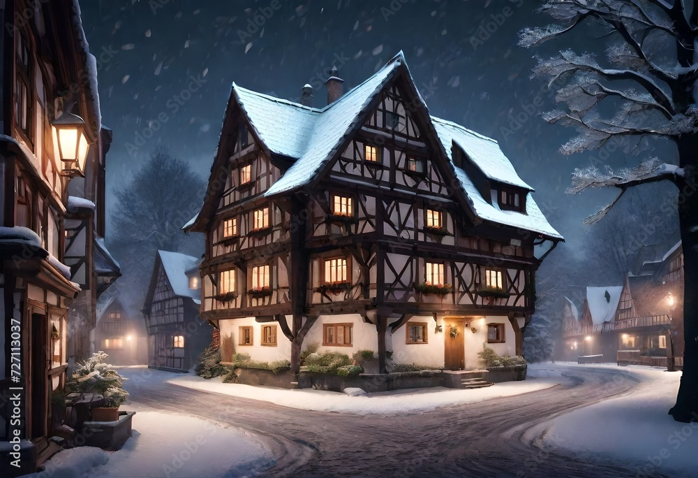 old house in the snow old house in the snow