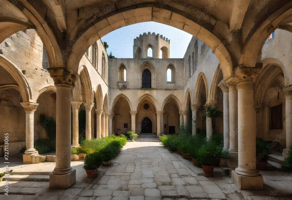 cloister of the cathedral del mar