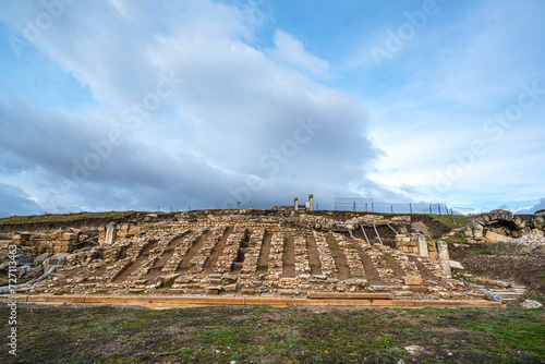 The scenic views from Aizanoi which was a Phrygian city in surviving remains from the period include a well-preserved Temple of Zeus, a combined theatre-stadium complex in Kütahya photo