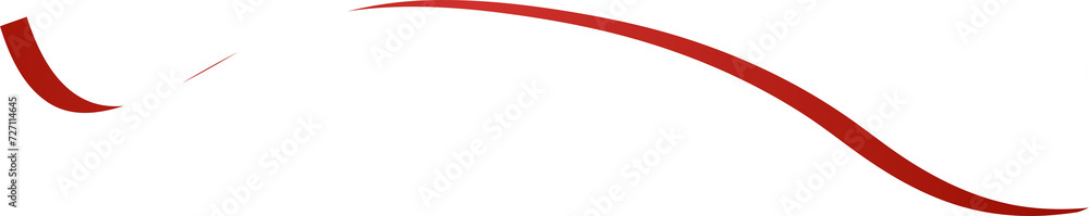 Red ribbon shadow. Decoration for holiday, new year Red ribbon shadow. Decoration for holiday, new year