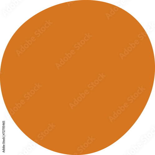 Organic blob silhouette illustration. Abstract blob design element