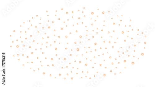 Cherry blossoms and oranges. Orange and pink glare light ball background. Hope people watching these scenes will have a good day.