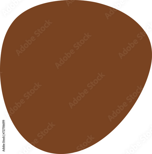 Irregular silhouette illustration. Irregular shape design element