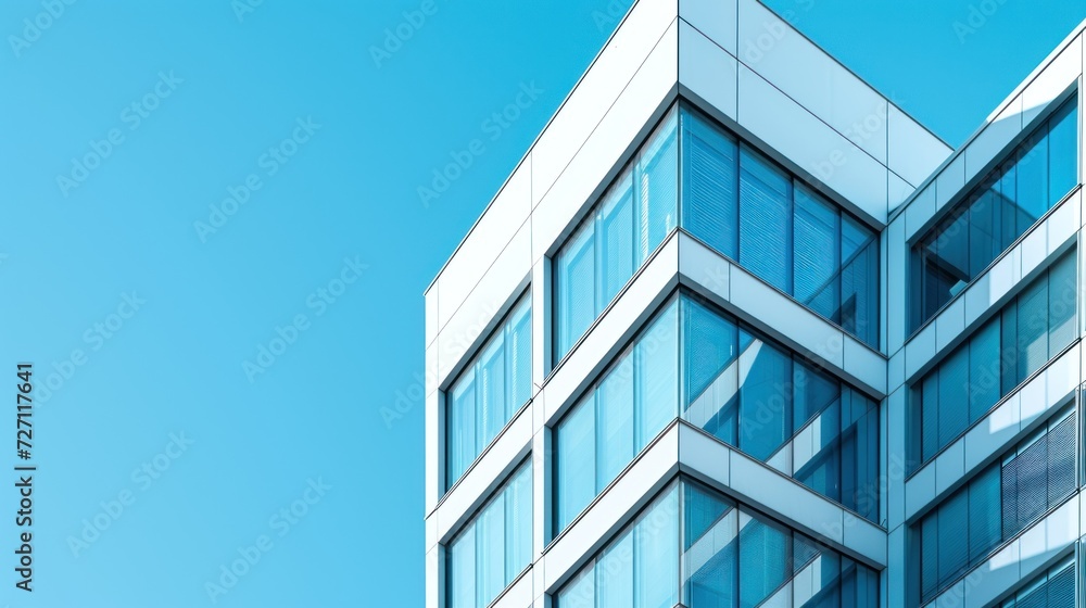 Concept of the side of a tall office building with empty space AI generated image Concept of the side of a tall office building with empty space AI generated image
