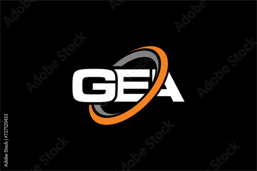 GEA creative letter logo design vector icon illustration