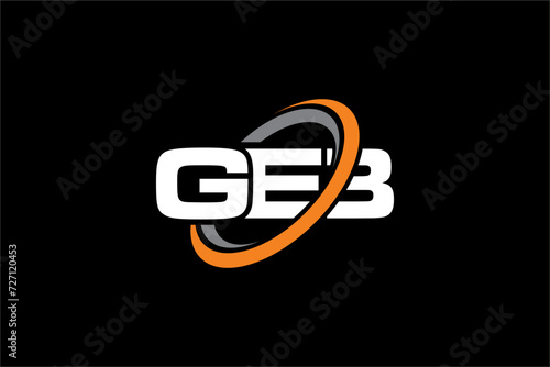 GEB creative letter logo design vector icon illustration photo