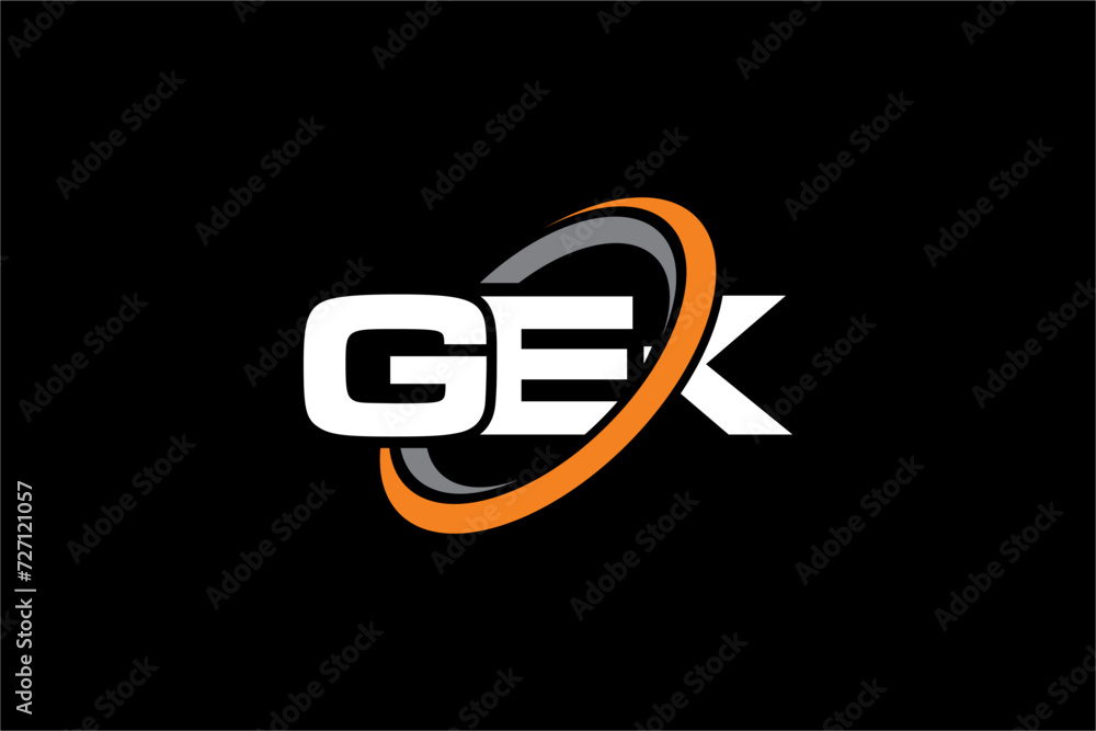 GEK creative letter logo design vector icon illustration GEK creative letter logo design vector icon illustration