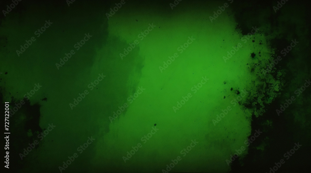 Elegant dark emerald green background with black shadow border and old vintage grunge texture design. Matte green texture or background with stains, waves and grain elements. Elegant dark emerald green background with black shadow border and old vintage grunge texture design. Matte green texture or background with stains, waves and grain elements.