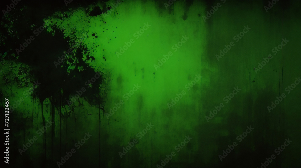 Elegant dark emerald green background with black shadow border and old vintage grunge texture design. Matte green texture or background with stains, waves and grain elements. Elegant dark emerald green background with black shadow border and old vintage grunge texture design. Matte green texture or background with stains, waves and grain elements.