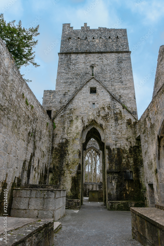 Muckross abbey in Killarney Ireland