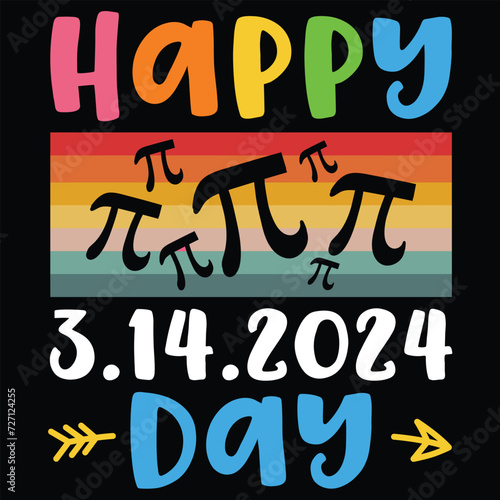 Happy pi day shirt design print template