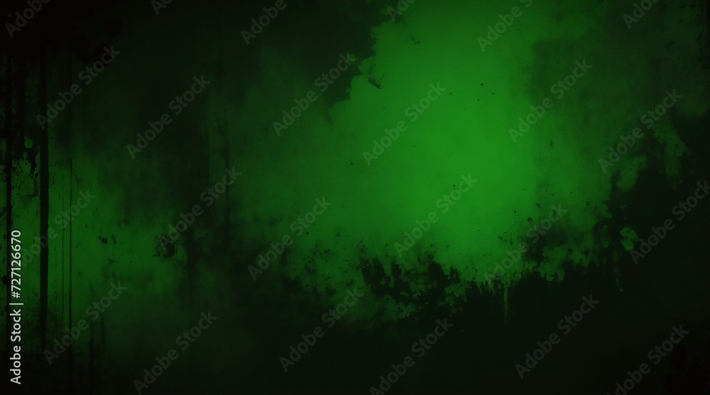 Elegant dark emerald green background with black shadow border and old vintage grunge texture design. Matte green texture or background with stains, waves and grain elements. Elegant dark emerald green background with black shadow border and old vintage grunge texture design. Matte green texture or background with stains, waves and grain elements.
