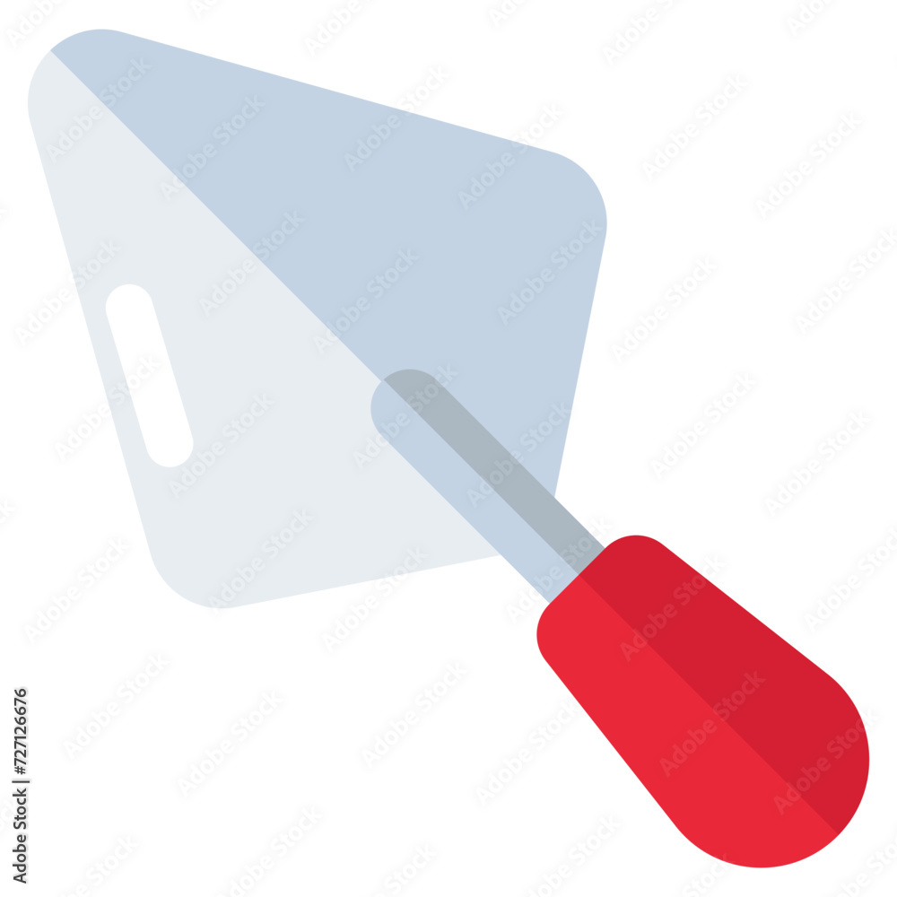 Vector design of trowel, flat icon Vector design of trowel, flat icon