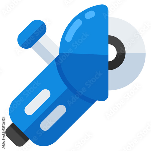 Editable design icon of miter saw
