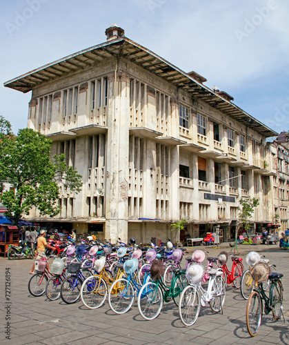 Fatahillah Square in Kota Tua, the old town of Jakarta and center of the old Batavia in Indonesia.