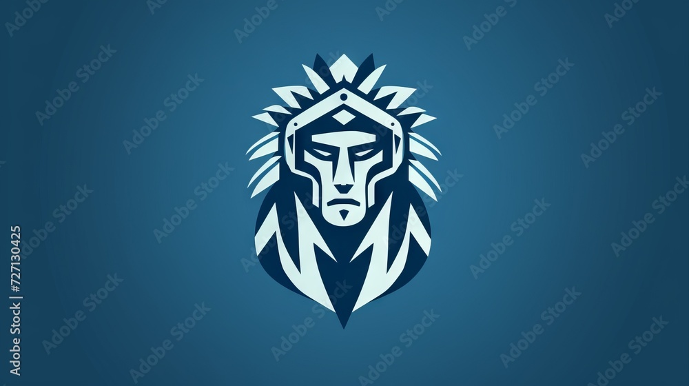 Fototapeta premium Stylized Warrior/Mask Logo