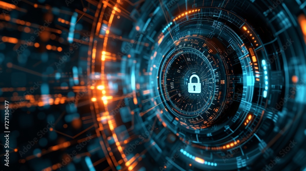 Futuristic Security: Signs and the Lock Symbol Futuristic Security: Signs and the Lock Symbol