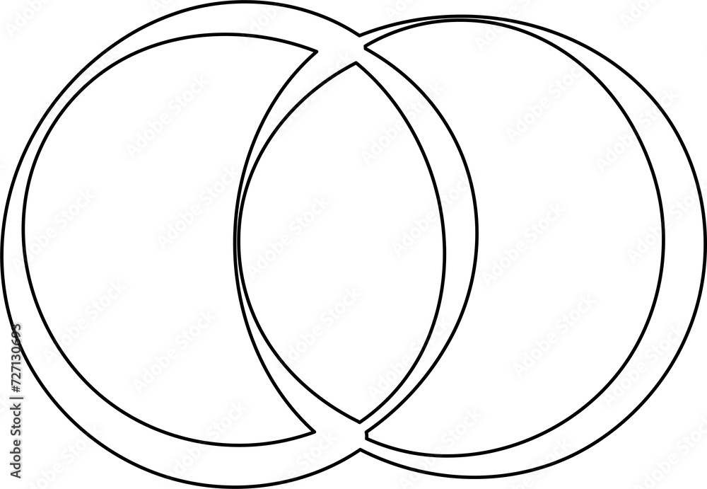 Circle line shape. Geometric element design Circle line shape. Geometric element design