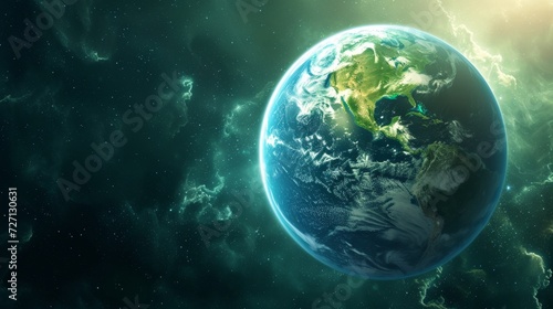 Glowing Horizons: Globe of Sustainable Progress