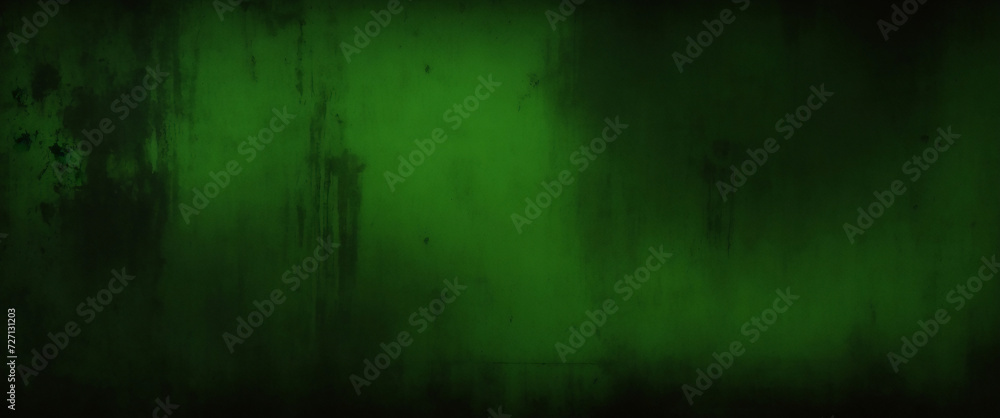 Elegant dark emerald green background with black shadow border and old vintage grunge texture design. Matte green texture or background with stains, waves and grain elements. Elegant dark emerald green background with black shadow border and old vintage grunge texture design. Matte green texture or background with stains, waves and grain elements.