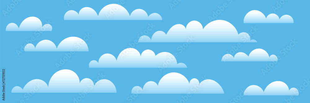 Drawing clouds, natural background, vector design Drawing clouds, natural background, vector design