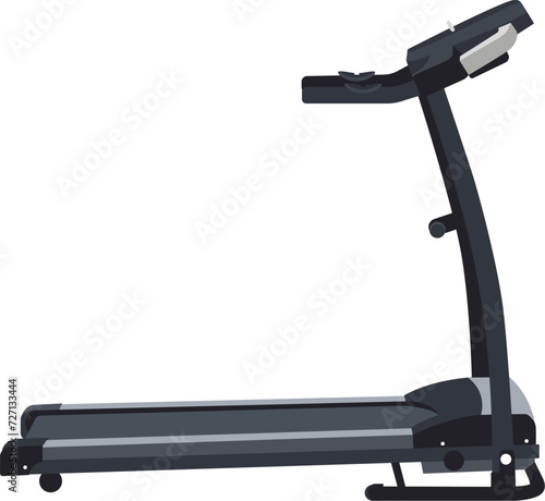 Vector image of a treadmill. 