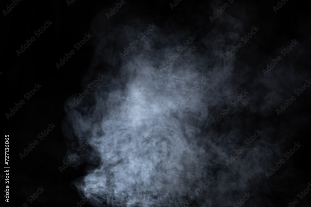 Ethereal Smoke Waves on Dark Background